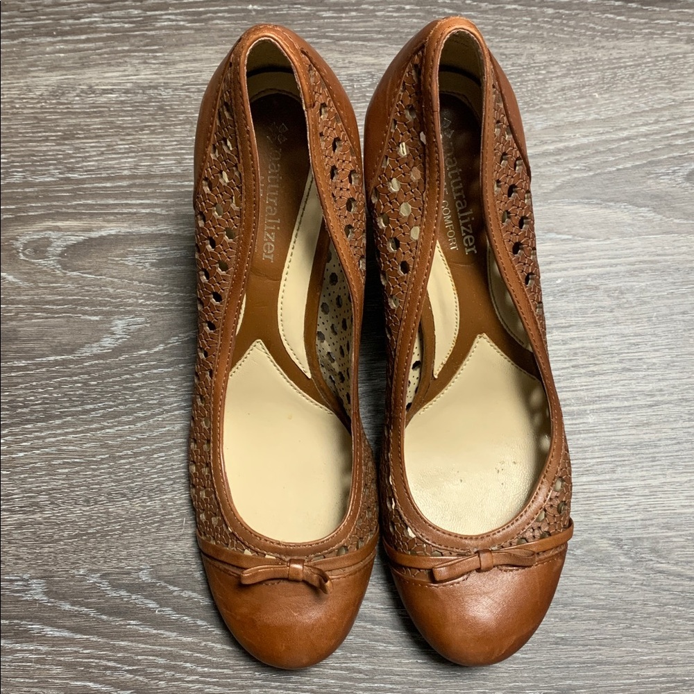 Naturalizer Brown Leather Heels